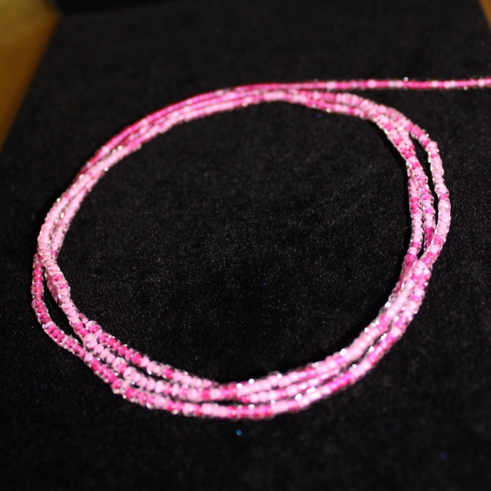 🌹 “Rose Glow” Waist Beads – 43” Semi-Permanent Elegance ✨